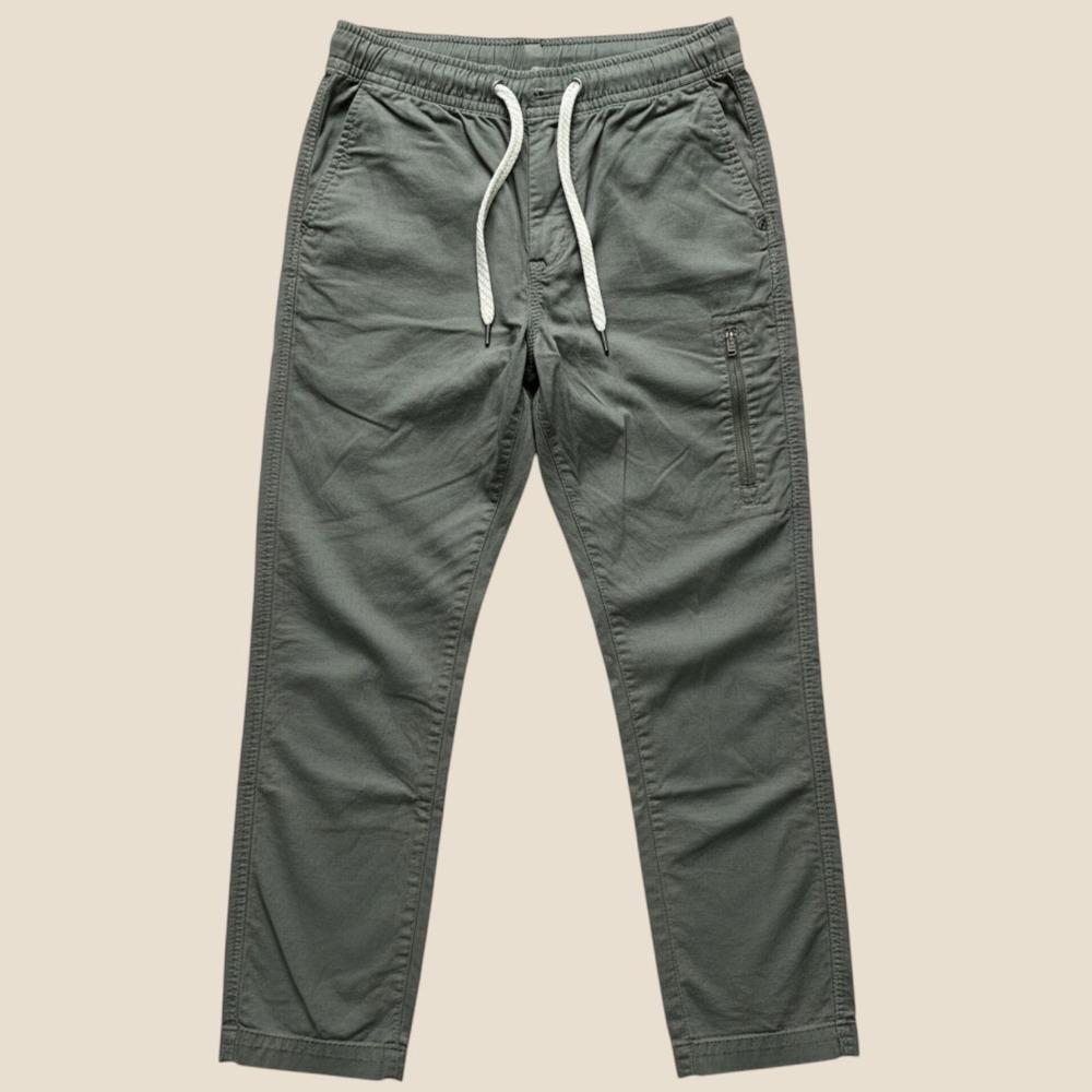 Vuori Ripstop Climber Pants Mens Small Army Green Elastic Waist Jogger Hiking